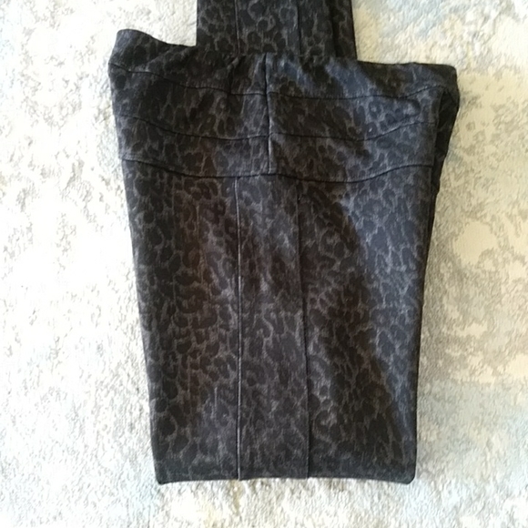 Jolt Leopard Print High-Waisted Legging Pant S Black Gray - Picture 3 of 16